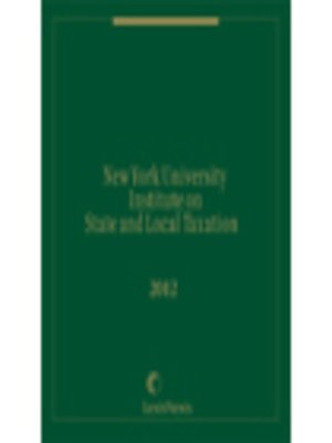 cover image of New York University Institute on State and Local Taxation